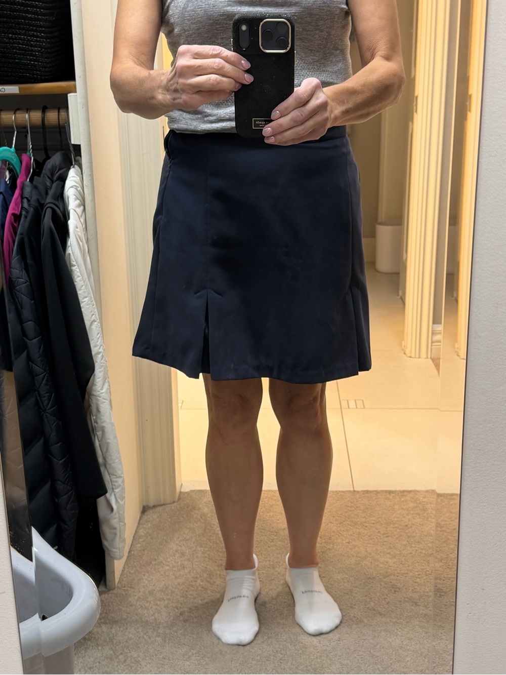 Tommy Hilfiger Navy Blue Pleated Skort